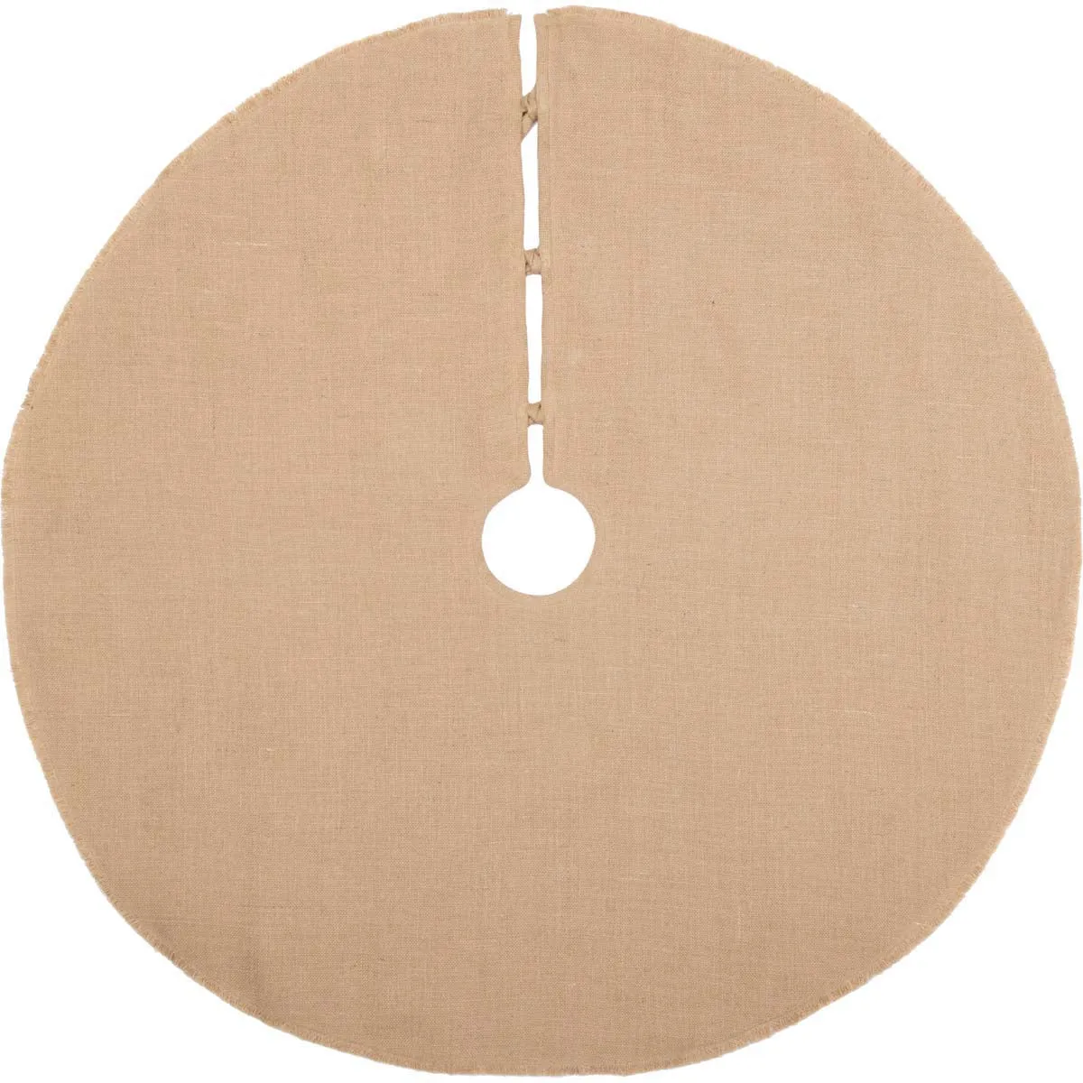 Jute Burlap Poinsettia Tree Skirt 48