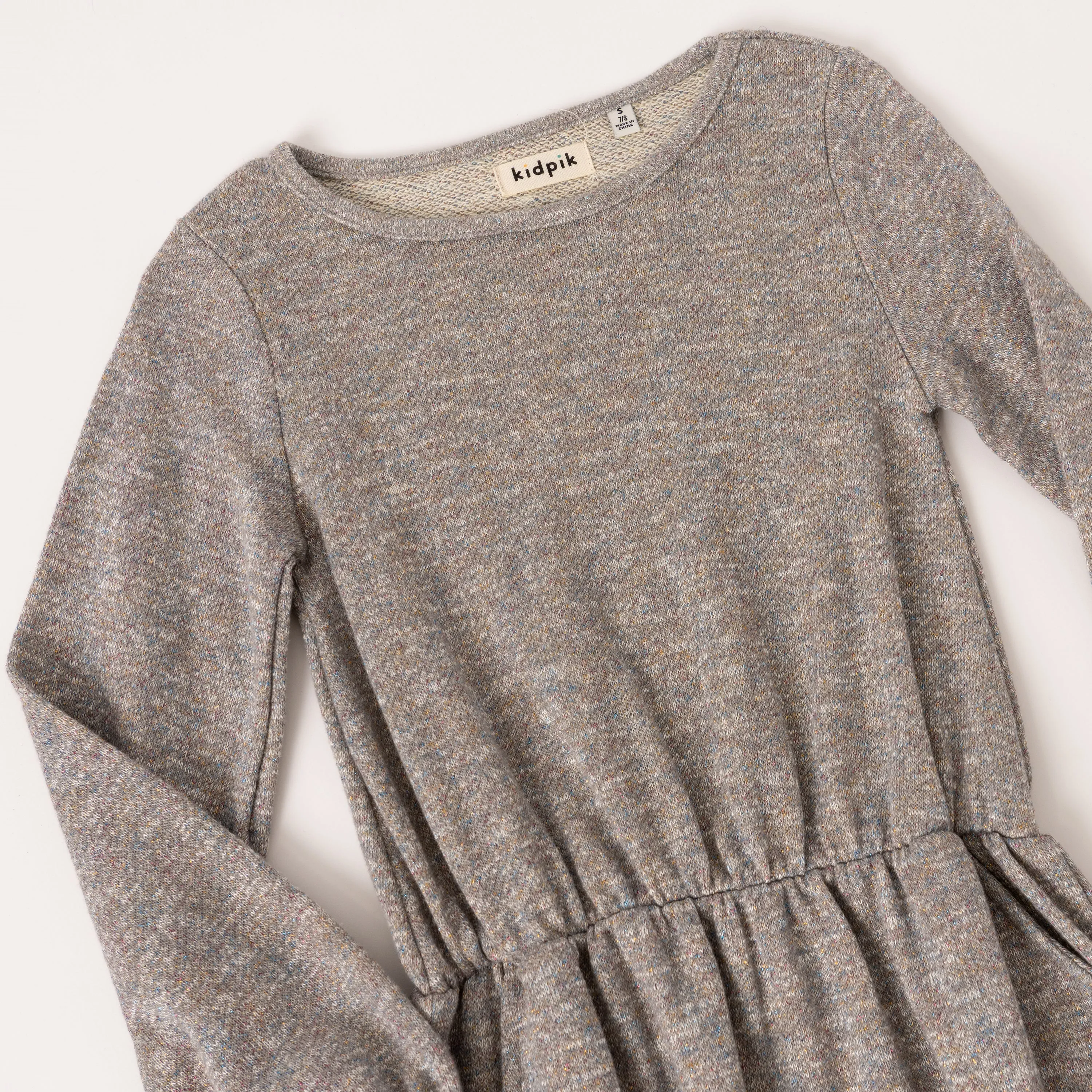 Metallic Fleece Dress